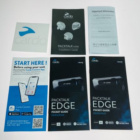  Cardo カルド PACKTALK EDGE パックトークエッジ バイク用 インカム