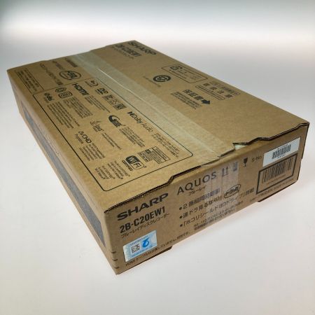  SHARP シャープ AQUOSブルーレイ Blu-rayレコーダー ブルーレイディスクレコーダー 2B-C20EW1