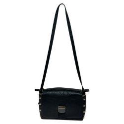 ◎◎ JIMMY CHOO ジミーチュウ ロケット ショルダー 2WAYバッグ スタッズ ブラック Bランク