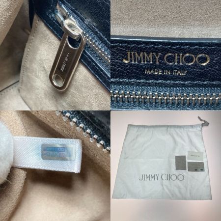  JIMMY CHOO ジミーチュウ ロケット ショルダー 2WAYバッグ スタッズ ブラック