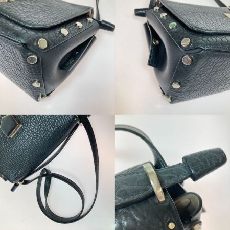  JIMMY CHOO ジミーチュウ ロケット ショルダー 2WAYバッグ スタッズ ブラック