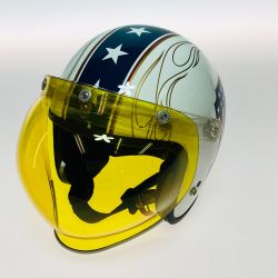 ◎◎ HARLEY-DAVIDSON ハーレーダビッドソン ジェットヘルメット バイクヘルメット No.1 ロゴ Mサイズ BUCO バブルシールド付 Cランク