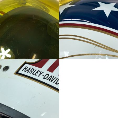  HARLEY-DAVIDSON ハーレーダビッドソン ジェットヘルメット バイクヘルメット No.1 ロゴ Mサイズ BUCO バブルシールド付