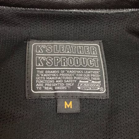  KADOYA K'S LEATHER＆K'S PRODUCT ライダースジャケット レザー 牛革 Mサイズ