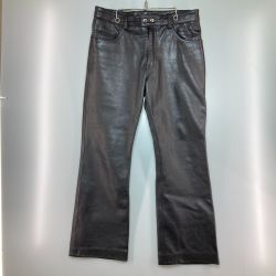 ◎◎ degner classic brand デグナー レザーパンツ 革パンツ サイズ34 S ブラック Bランク