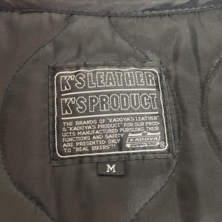  KADOYA カドヤ  ライダースジャケット K's LEATHER 牛革  サイズM