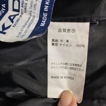  KADOYA カドヤ  ライダースジャケット K's LEATHER 牛革  サイズM