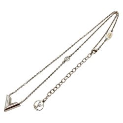 ◎◎ LOUIS VUITTON ルイヴィトン ネックレス エセンシャル V 箱・布袋付 M63197 シルバー Cランク
