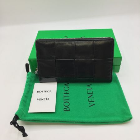  BOTTEGA VENETA ボッテガヴェネタ カセットジップアラウンドファスナーウォレット 690945 VCQ72 8803 ブラック