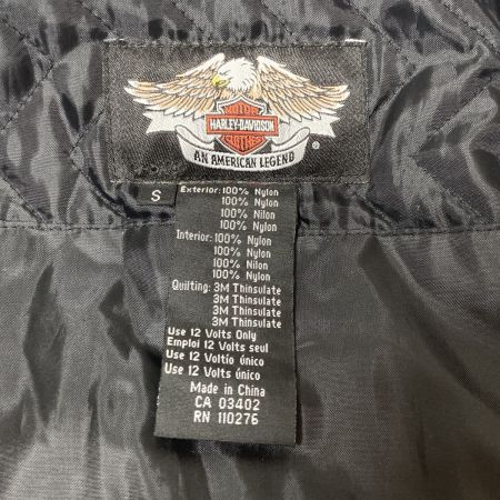  HARLEY-DAVIDSON ハーレーダビッドソン 電熱ヒートベスト ナイロン サイズS 通電未確認 ジャンク ブラック