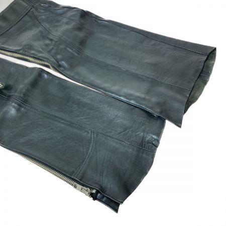  KADOYA BLACK CURVY レザー レッグカバー カスタム品