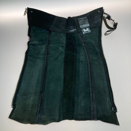  KADOYA BLACK CURVY レザー レッグカバー カスタム品