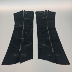 ◎◎ KADOYA カドヤ　RIDEWADER ライドウエイダー EVO フットウェアダイヤ型ステッチパテッドチャップス牛革レザー サイズ M－L Bランク