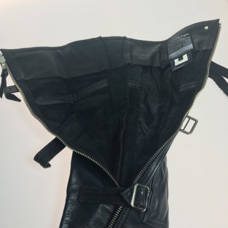  KADOYA カドヤ　RIDEWADER ライドウエイダー EVO フットウェアダイヤ型ステッチパテッドチャップス牛革レザー サイズ M－L