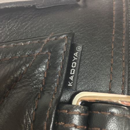  KADOYA カドヤ　RIDEWADER ライドウエイダー EVO フットウェアダイヤ型ステッチパテッドチャップス牛革レザー サイズ M－L