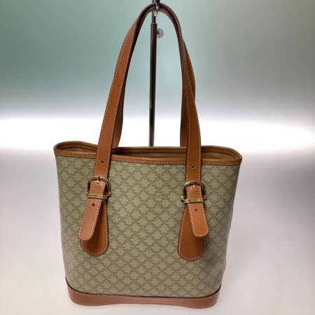  CELINE セリーヌ マカダム柄 トートバッグ DM98/1 ベージュ