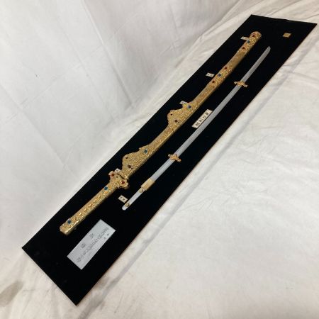   国宝 梨地螺鈿金装飾剣 額装仕様 模造刀 レプリカ