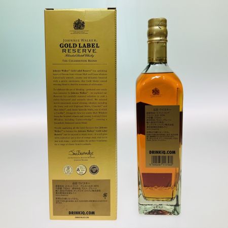  Johnnie Walker ジョニーウォーカー ウイスキー スコッチ ゴールドラベル リザーブ 700ml 40% 箱付 未開栓