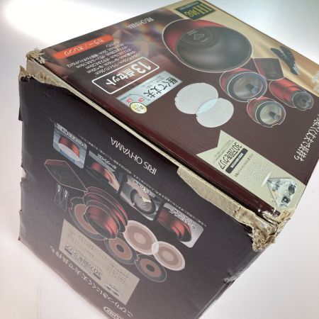  IRISOHYAMA アイリスオーヤマ ダイヤモンドコートパン IH ガス火 オレンジ H-IS-SE13P 13点セット+おまけ付