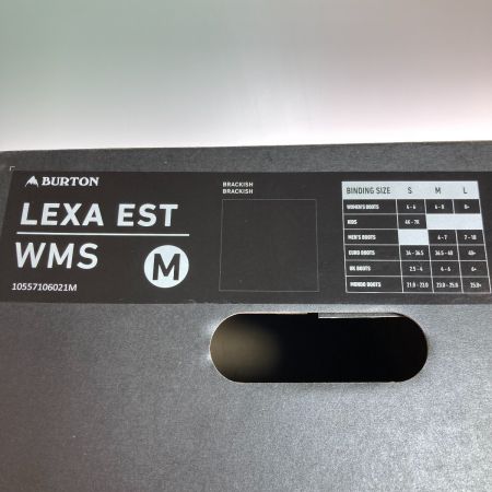  BURTON バートン LEXA EST WMS スノーボードバイティング 10557106021M ブラック 19-20モデル 箱付