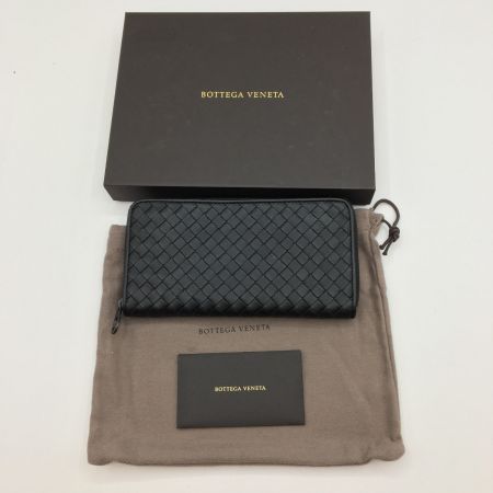  BOTTEGA VENETA ボッテガヴェネタ  長財布 ラウンドファスナー イントレチャート 510643－V4651 ブラック