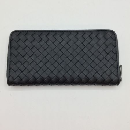  BOTTEGA VENETA ボッテガヴェネタ  長財布 ラウンドファスナー イントレチャート 510643－V4651 ブラック