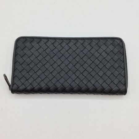  BOTTEGA VENETA ボッテガヴェネタ  長財布 ラウンドファスナー イントレチャート 510643－V4651 ブラック