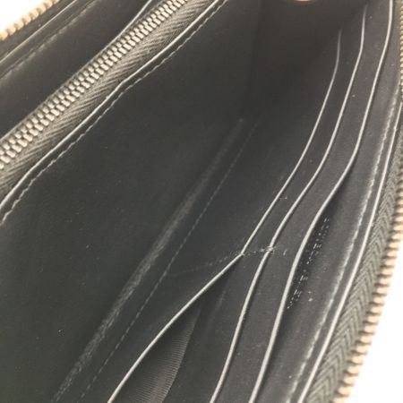  BOTTEGA VENETA ボッテガヴェネタ  長財布 ラウンドファスナー イントレチャート 510643－V4651 ブラック