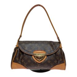 ◎◎ LOUIS VUITTON ルイヴィトン モノグラム ビバリーMM  ワンショルダーバッグ M40121 ブラウン Cランク