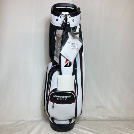  Bridgestone ブリヂストン キャディバッグ ツアースタンドモデル 9.5型 47インチ対応 3.6kg 4分割 WK ホワイト/ブラック