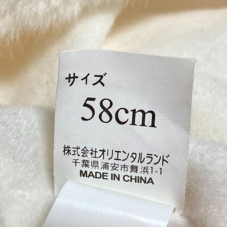  Disney ディズニー ファンキャップ ホワイト ラメ入 ミッキー 帽子 58cm