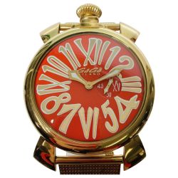 ◎◎ GAGA MILANO ガガミラノ MANUALE マヌアーレ 46 クォーツ レディース 腕時計 本体のみ 5081 ベルト穴金具欠品 Cランク