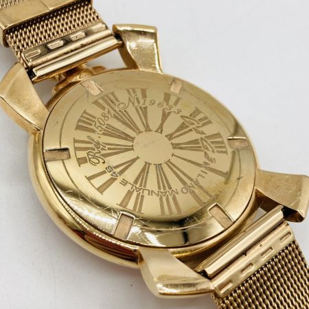  GAGA MILANO ガガミラノ MANUALE マヌアーレ 46 クォーツ レディース 腕時計 本体のみ 5081 ベルト穴金具欠品