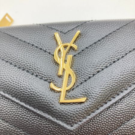  SAINT LAURENT(Yves Saint Laurent) モノグラム フラグメント カードケース コインケース 612808 ブラック