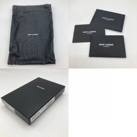  SAINT LAURENT(Yves Saint Laurent) モノグラム フラグメント カードケース コインケース 612808 ブラック