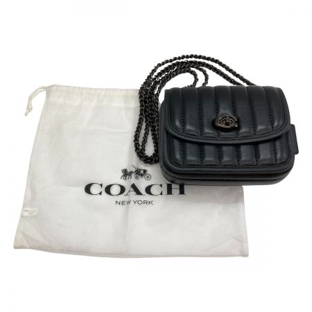  COACH コーチ マディソン チェーン ショルダー ウィズキルティング ミニ ショルダーバッグ 4870 ブラック