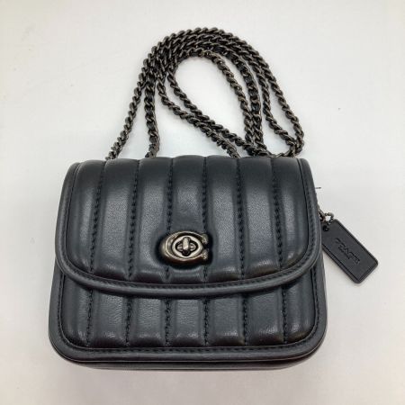  COACH コーチ マディソン チェーン ショルダー ウィズキルティング ミニ ショルダーバッグ 4870 ブラック