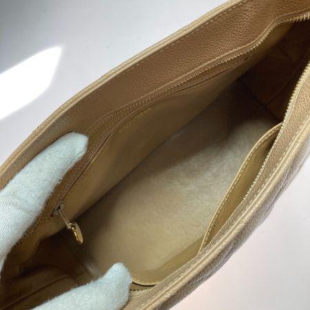  CHANEL シャネル 復刻トート キャビアスキン トートバッグ ココマーク ゴールド金具 ベージュ ギャランティーカード付