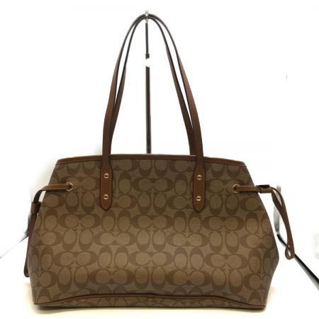  COACH コーチ  シグネチャー トートバッグ  F57842 ブラウン