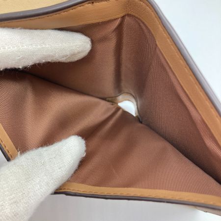  COACH コーチ スモール モーガン ウォレット・ブロックド シグネチャー キャンバス ミニ財布 二つ折り財布 CH387 ベージュ