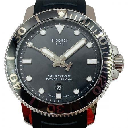  TISSOT ティソ SEASTAR シースター 1000 パワーマティック 80 メンズ 自動巻 腕時計 T120407A 箱付