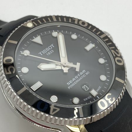  TISSOT ティソ SEASTAR シースター 1000 パワーマティック 80 メンズ 自動巻 腕時計 T120407A 箱付