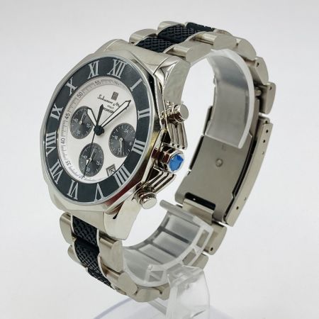  Salvatore Marra サルバトーレ マーラ クロノグラフ クォーツ メンズ 腕時計 SM15104-1 箱・取説・コマ付