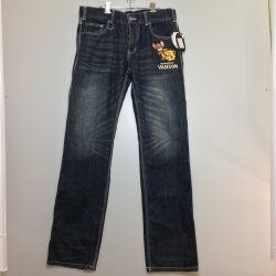 ◎◎ VANSON バンソン トムとジェリー コラボ メンズ 刺繍 ジーンズ デニム TJV-2208 サイズ32 Sランク