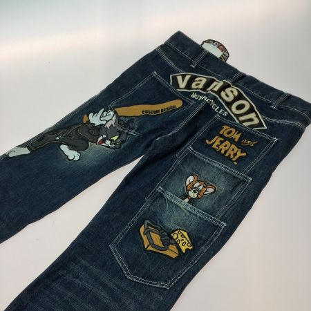  VANSON バンソン トムとジェリー コラボ メンズ 刺繍 ジーンズ デニム TJV-2208 サイズ32