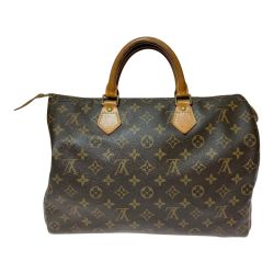 ◎◎ LOUIS VUITTON ルイヴィトン モノグラム スピーディー35 ボストンバッグ ハンドバッグ M41524 ブラウン Cランク