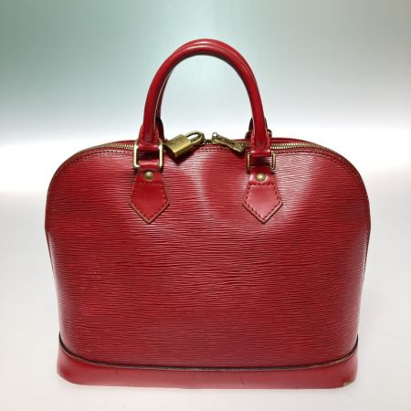  LOUIS VUITTON ルイヴィトン エピ アルマ ハンドバッグ M52147 レッド カギ欠品