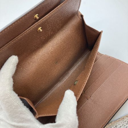  LOUIS VUITTON ルイヴィトン モノグラム ポルト トレゾール インターナショナル 3つ折り長財布 M61215 ブラウン