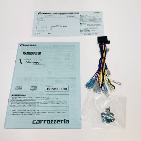 Pioneer パイオニア carrozzeria カロッツェリア オーディオメイニュニット カーオーディオ DEH-4600