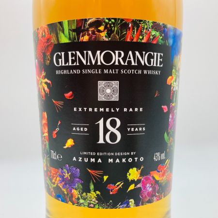   GLENMORANGIE グレンモーレンジィ 18年 リミテッドエディション AZUMA MAKOTO 700ml 43% シングルモルトウイスキー 未開栓
